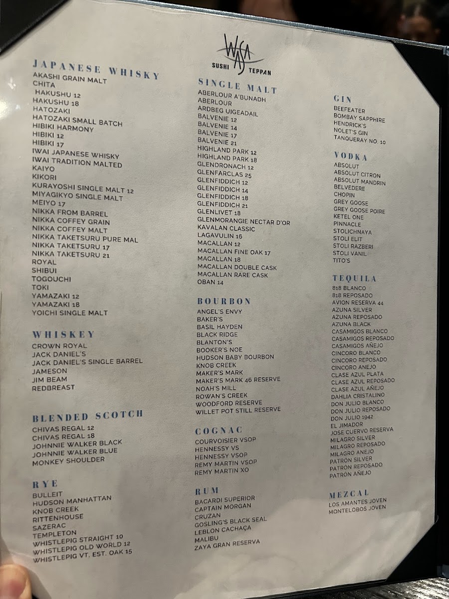 WaSa Sushi & Teppan Photo Menu 2