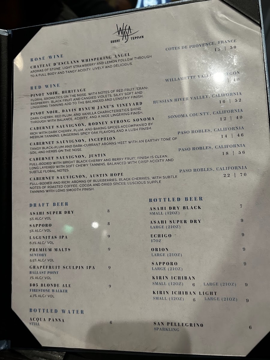 WaSa Sushi & Teppan Photo Menu 6