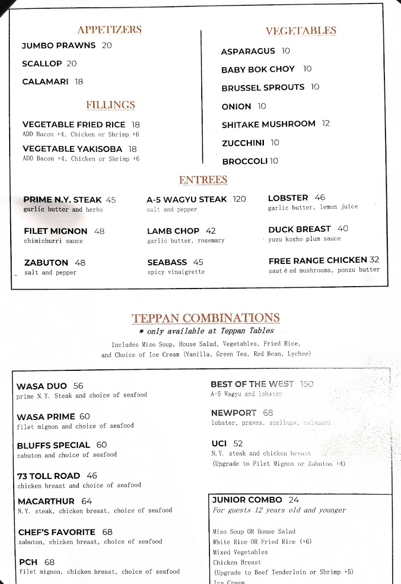 WaSa Sushi & Teppan Photo Menu 7