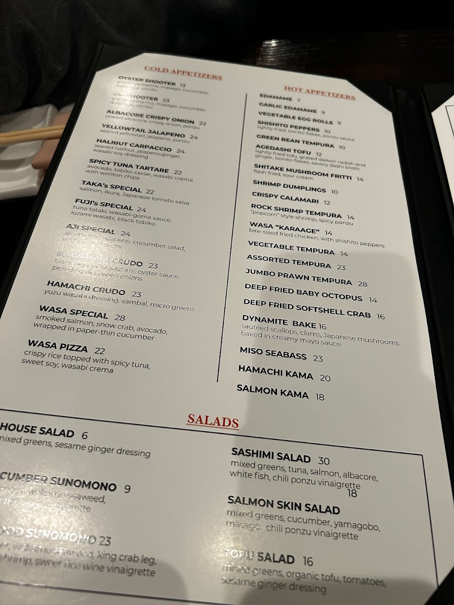 WaSa Sushi & Teppan Photo Menu 8