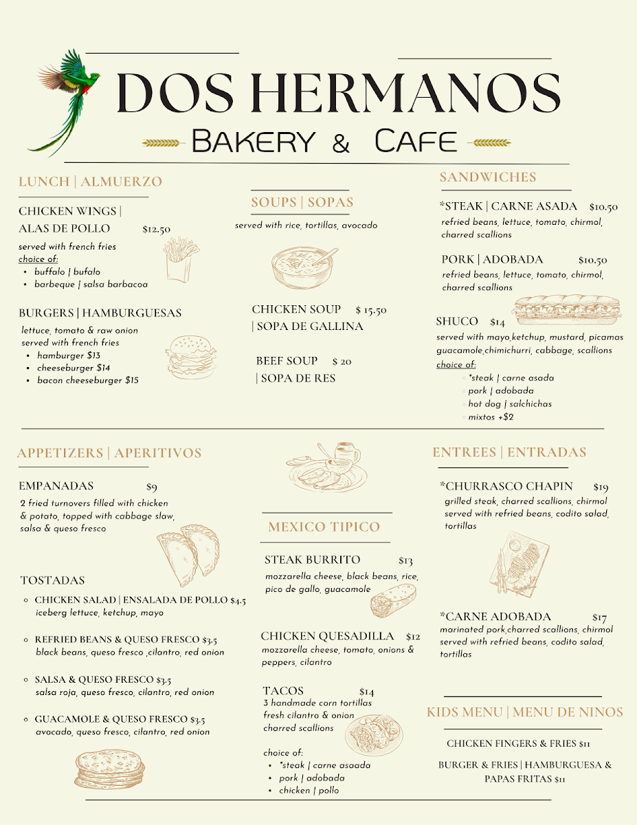Dos Hermanos Bakery & Cafe Photo Menu 2