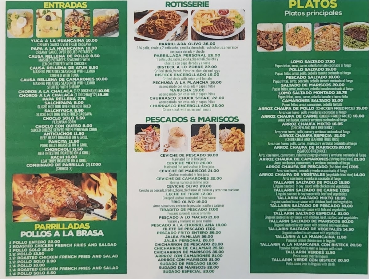 OLIVOS RESTAURANT Photo Menu 1