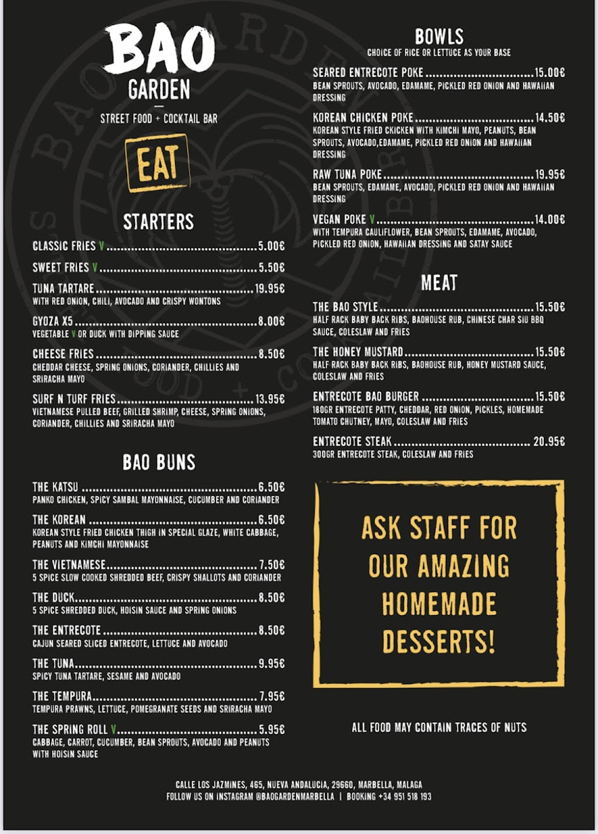 Bao Garden Marbella Photo Menu 3