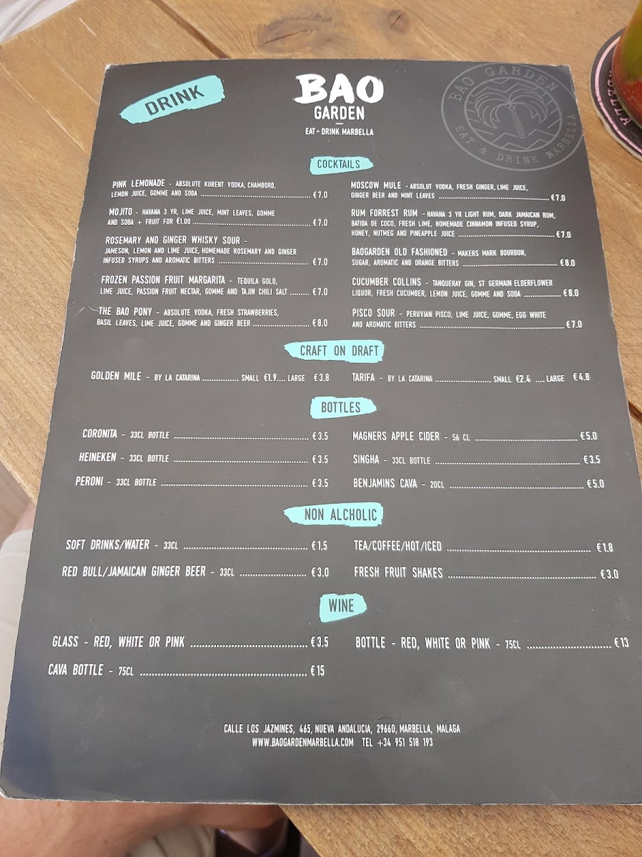 Bao Garden Marbella Photo Menu 6