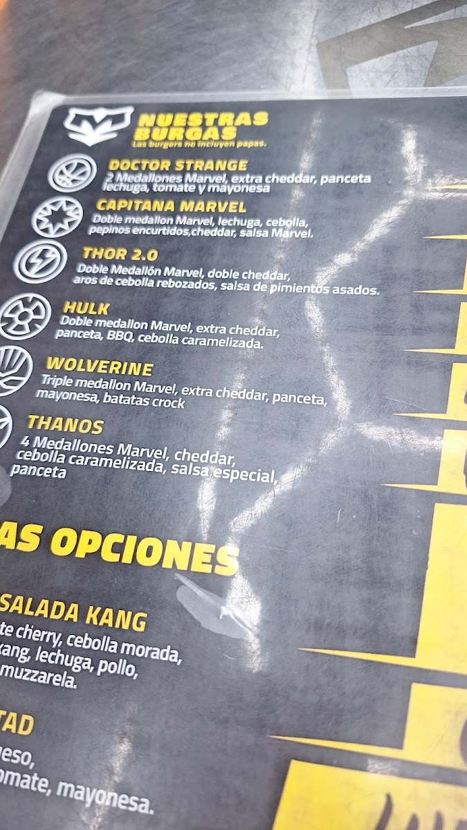 Marvel Food Pellegrini Photo Menu 6