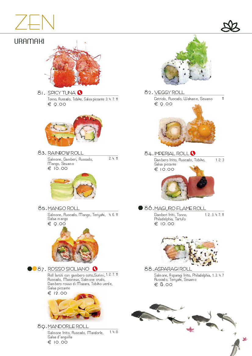 Sushi Zen Nuoro Photo Menu 2