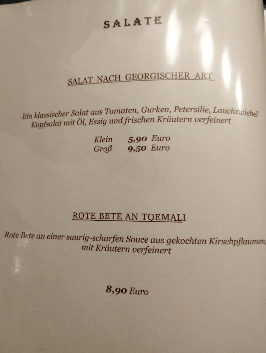 Georgisches Restaurant in Heilbronn Photo Menu 1