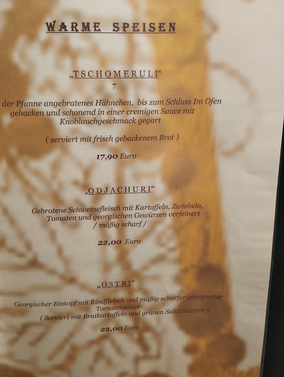 Georgisches Restaurant in Heilbronn Photo Menu 2