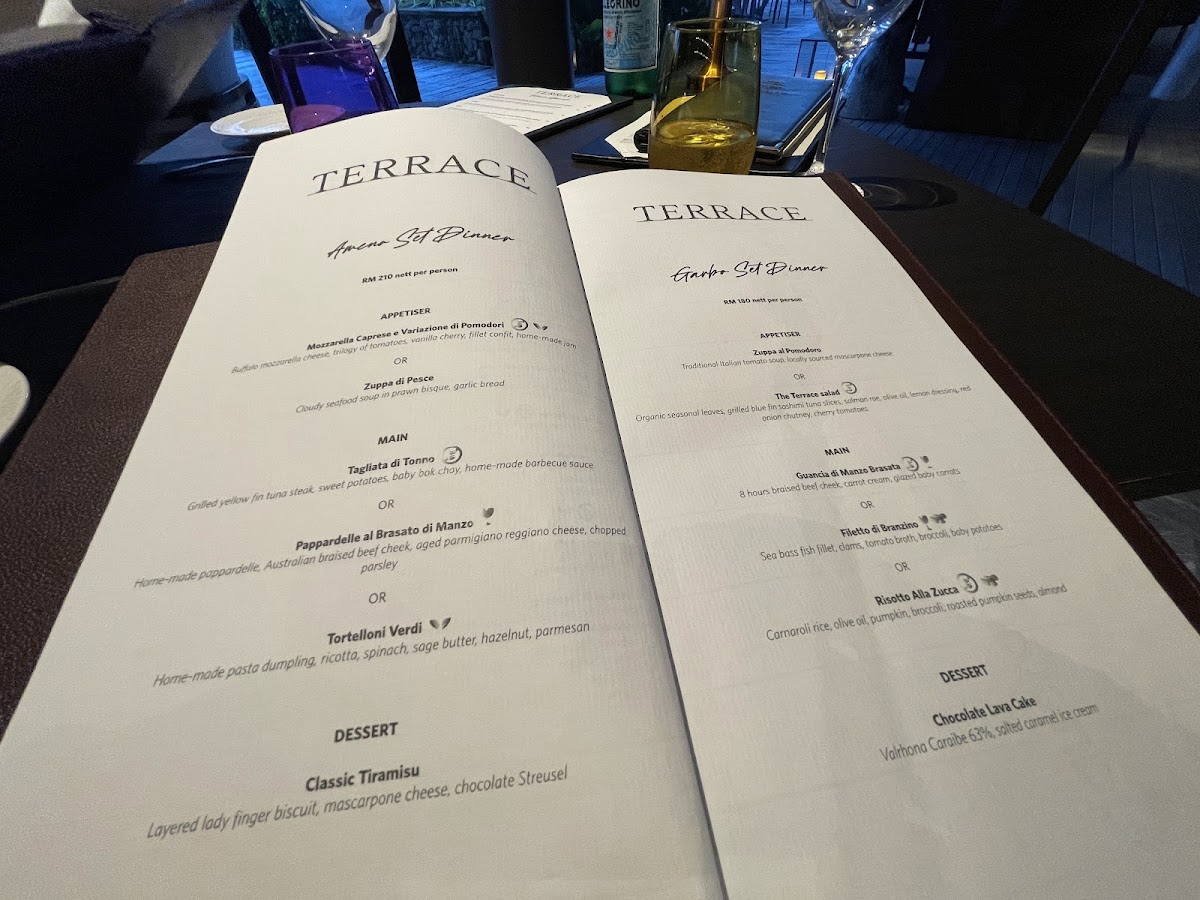 The Terrace at The Danna Photo Menu 1