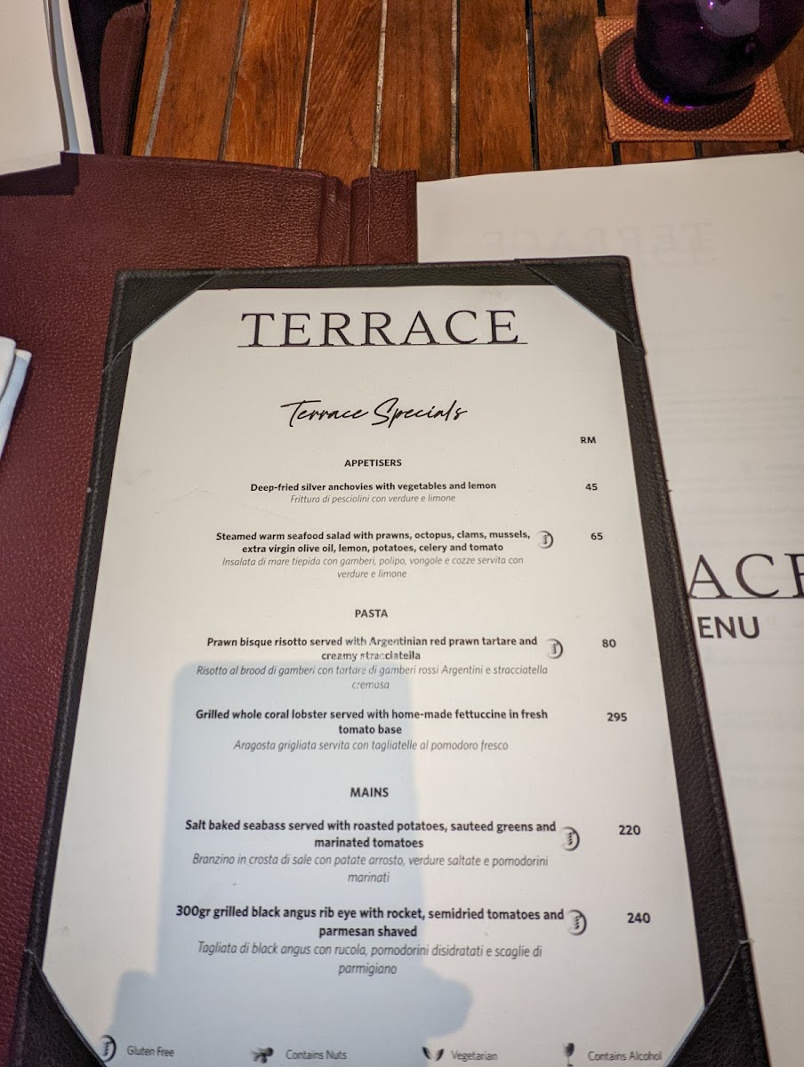 The Terrace at The Danna Photo Menu 2