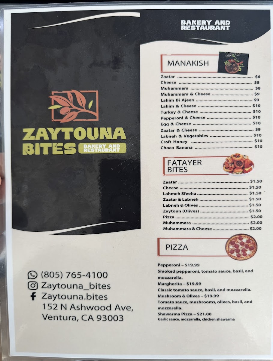 Zaytouna Bites - Bakery & Restaurant Photo Menu 6