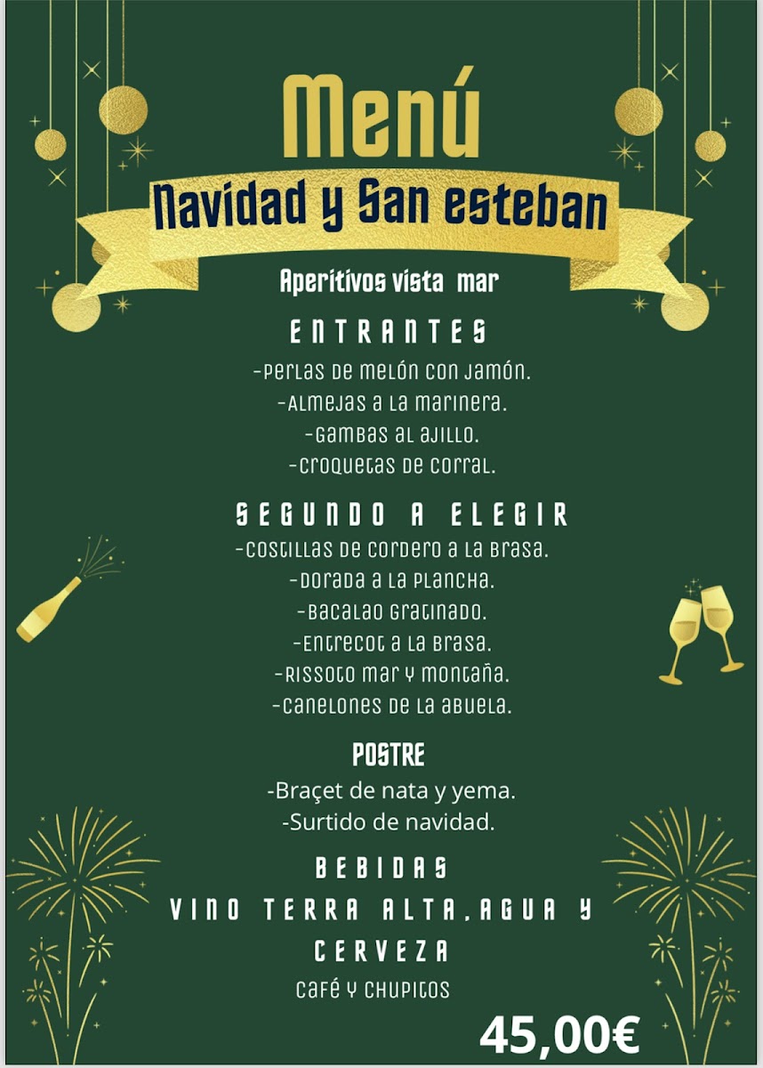Restaurant VistaMar Salou Photo Menu 5