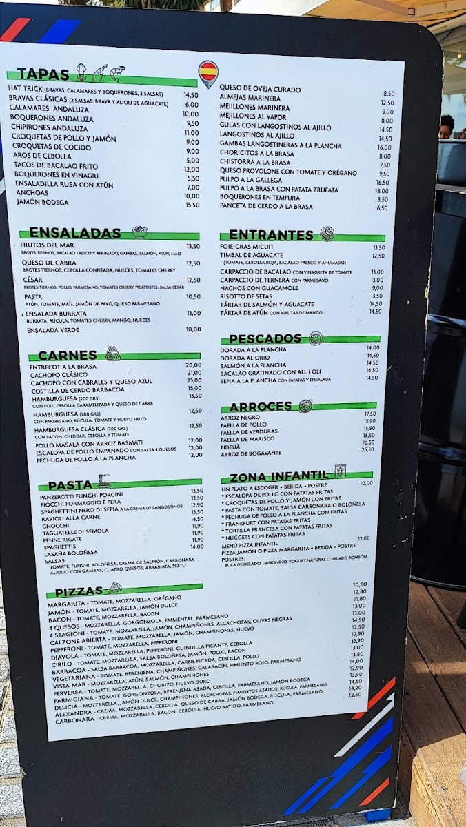 Restaurant VistaMar Salou Photo Menu 7