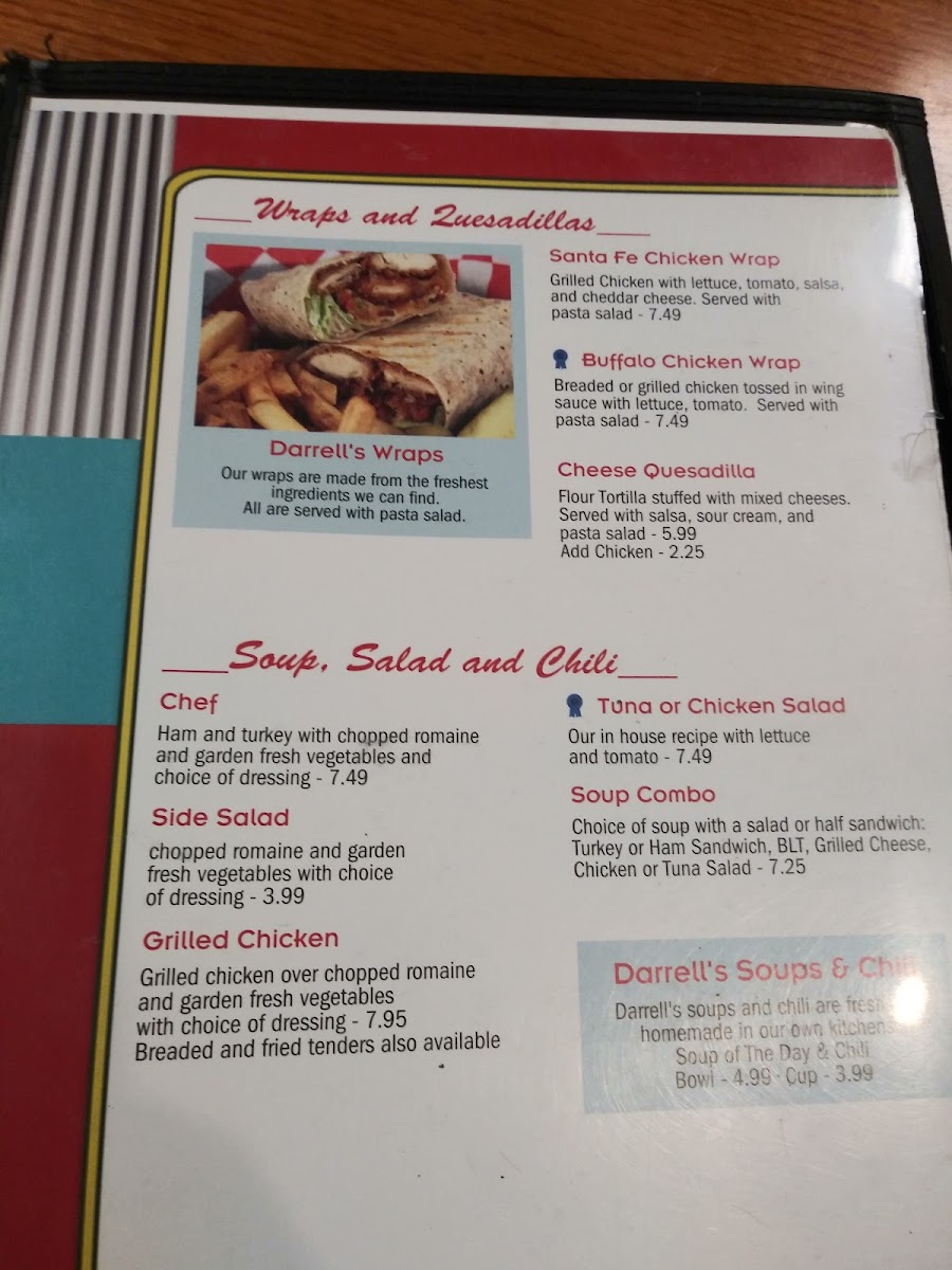 Darrell's Dog Gone Good Diner Photo Menu 3