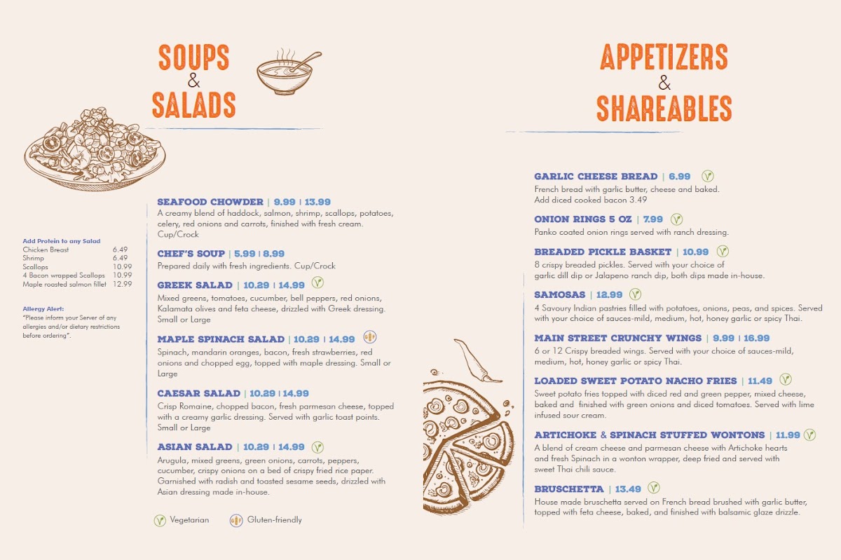 Main Street Cafe Photo Menu 3