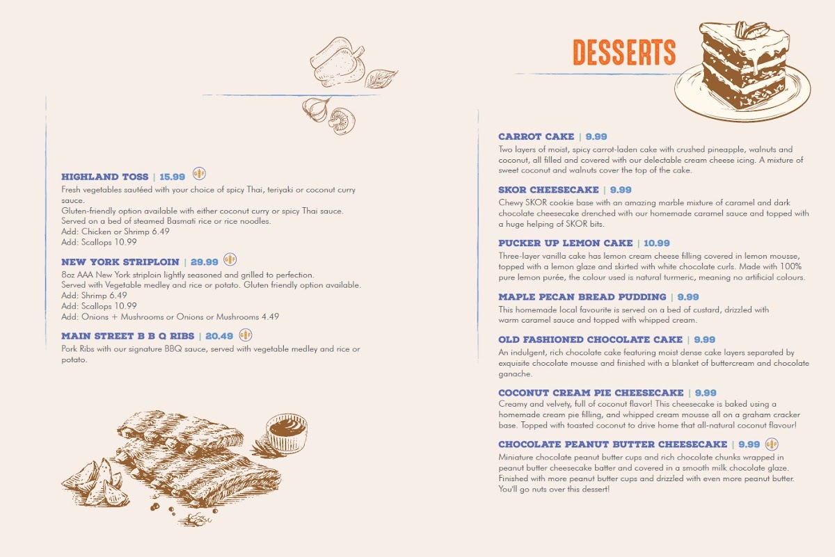 Main Street Cafe Photo Menu 4