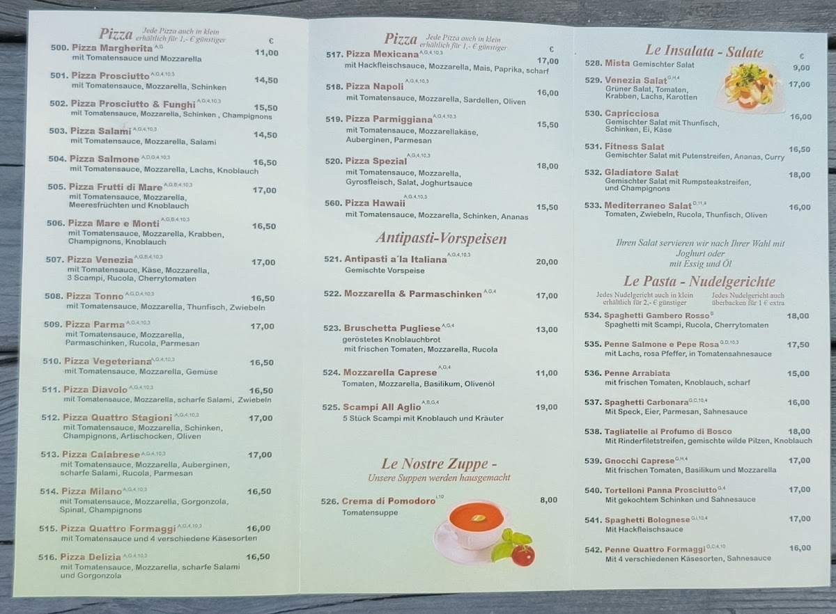 Ristorante Pizzeria Venezia Photo Menu 2