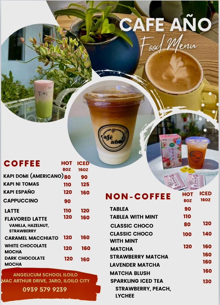 Cafe Año Photo Menu 1