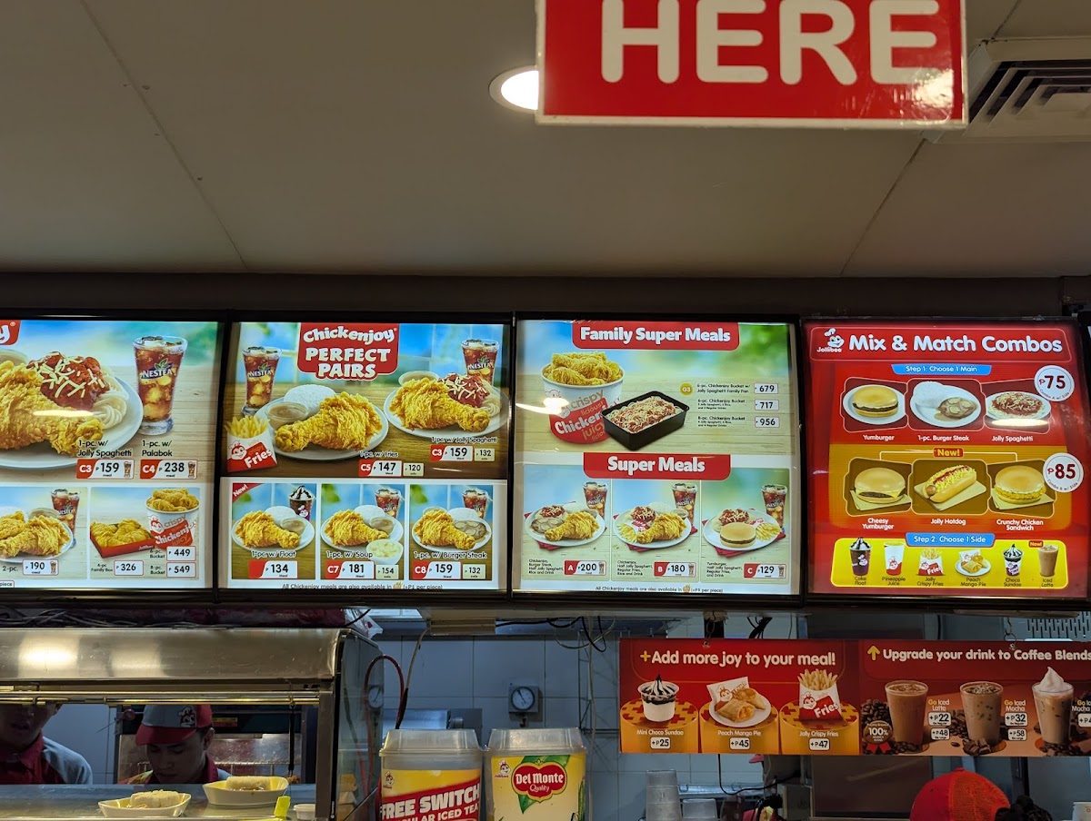 Jollibee Bonifacio Global City Photo Menu 2
