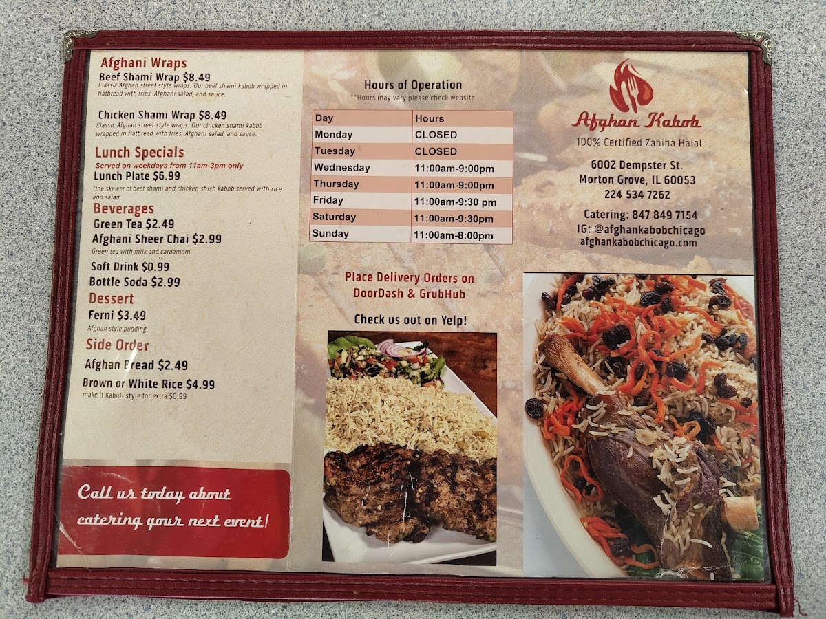 Afghan Kabob Photo Menu 10