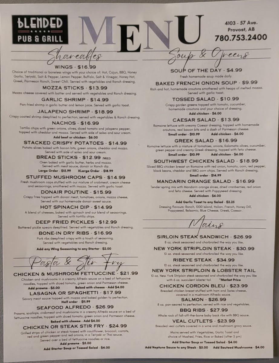 Blended Pub & Grill Photo Menu 5