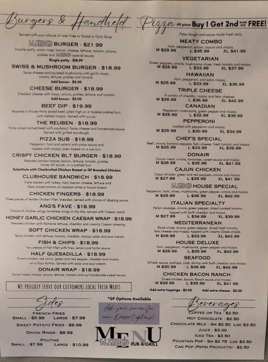 Blended Pub & Grill Photo Menu 7