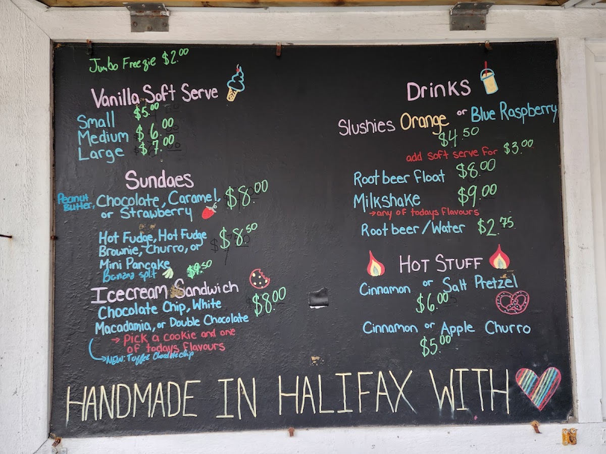 Black Bear Ice Cream Photo Menu 3