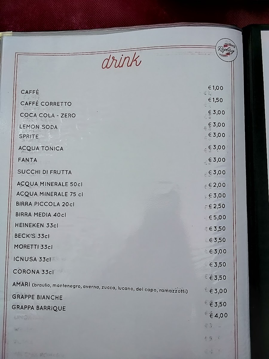 Replay Ristorante Pizzeria Photo Menu 10
