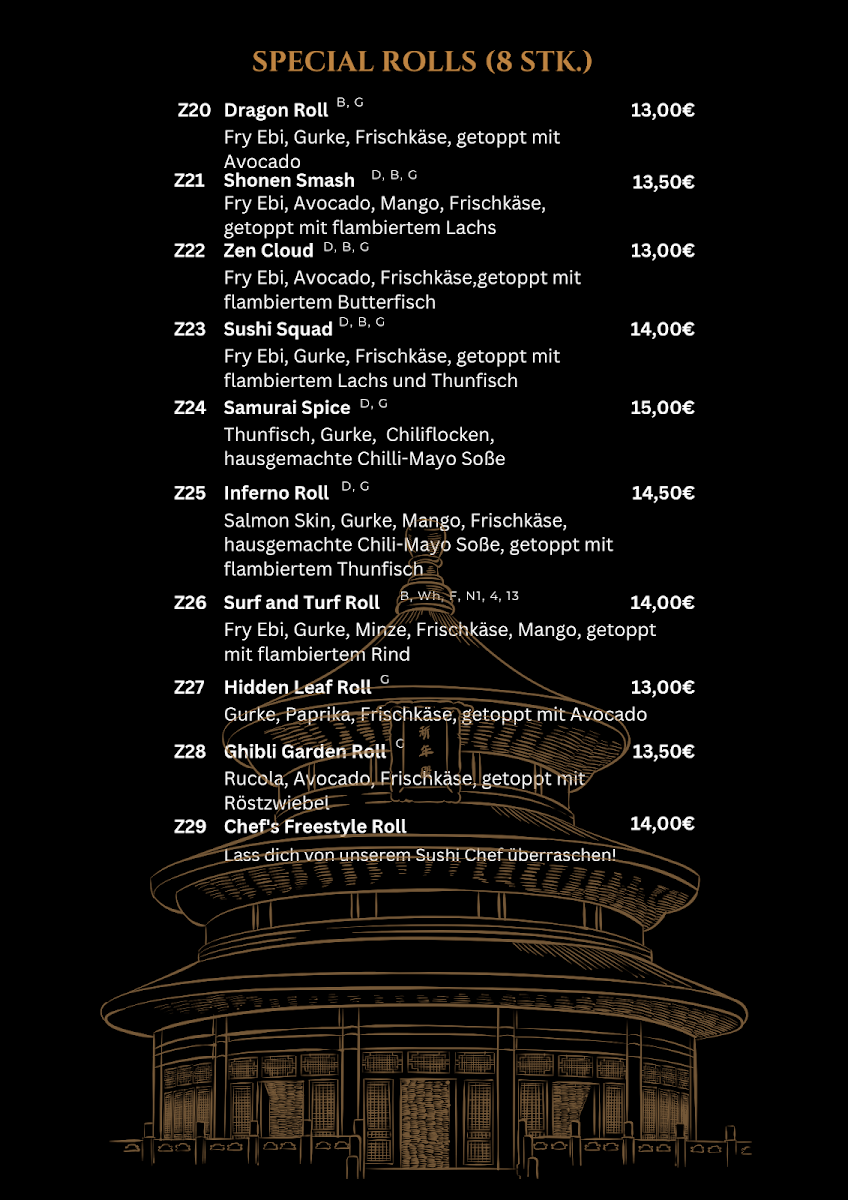 YUME Asia Sushi Restaurant Photo Menu 5