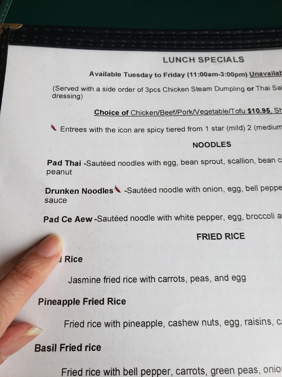 Swadee Thai house Photo Menu 1
