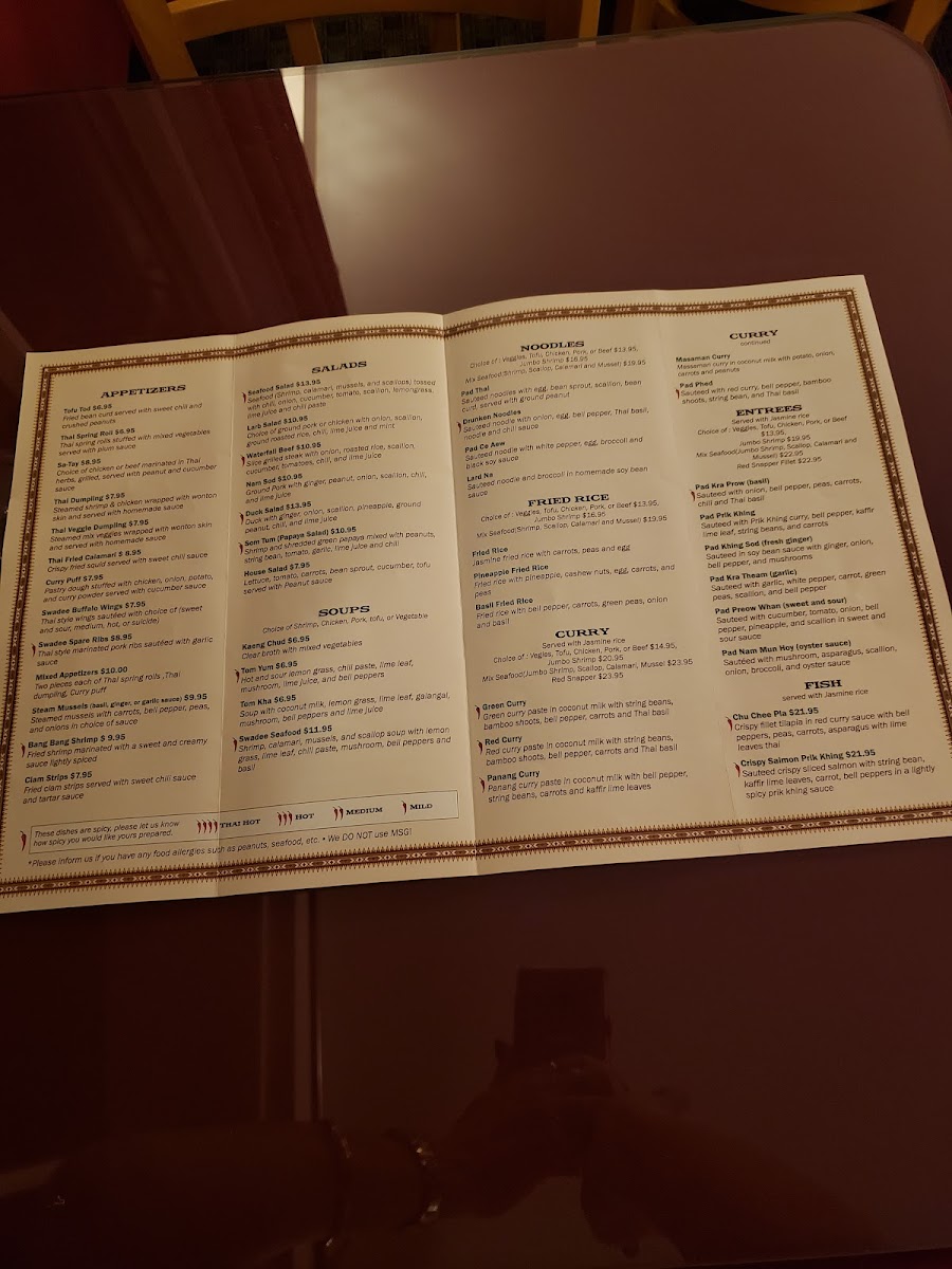 Swadee Thai house Photo Menu 10