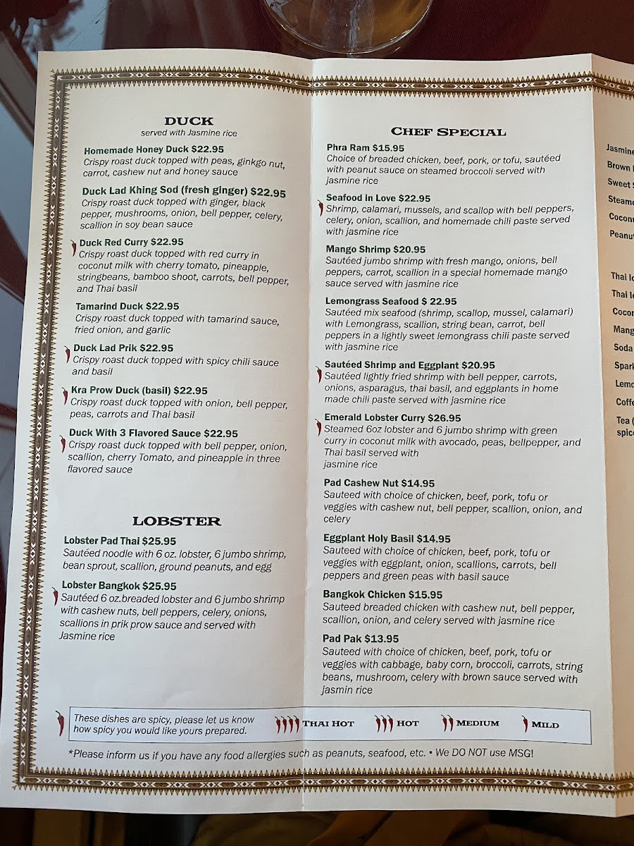 Swadee Thai house Photo Menu 4