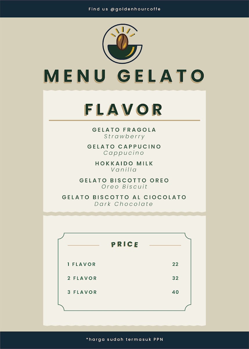 Golden Hour Coffee Photo Menu 5