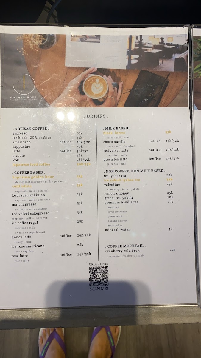 Golden Hour Coffee Photo Menu 6