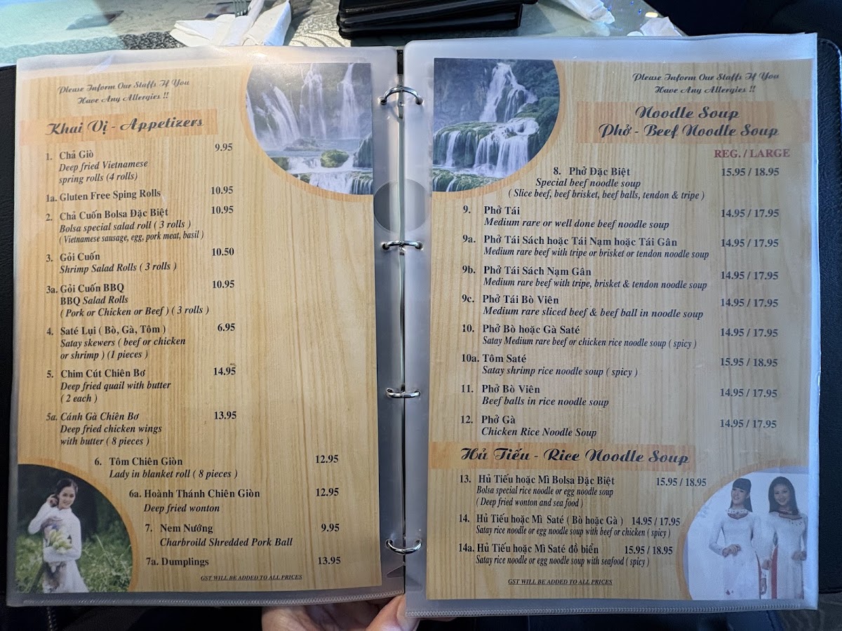 Bolsa Restaurant Photo Menu 2
