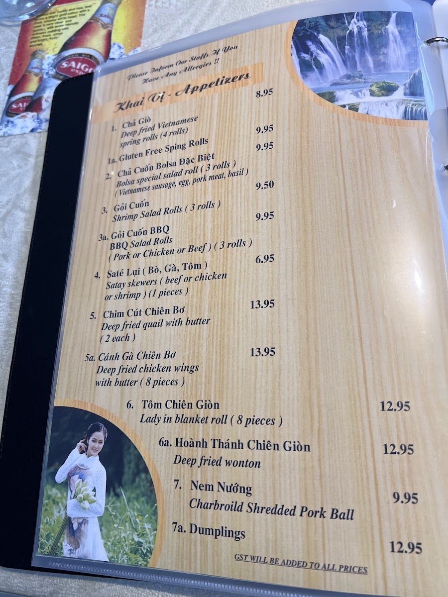 Bolsa Restaurant Photo Menu 6