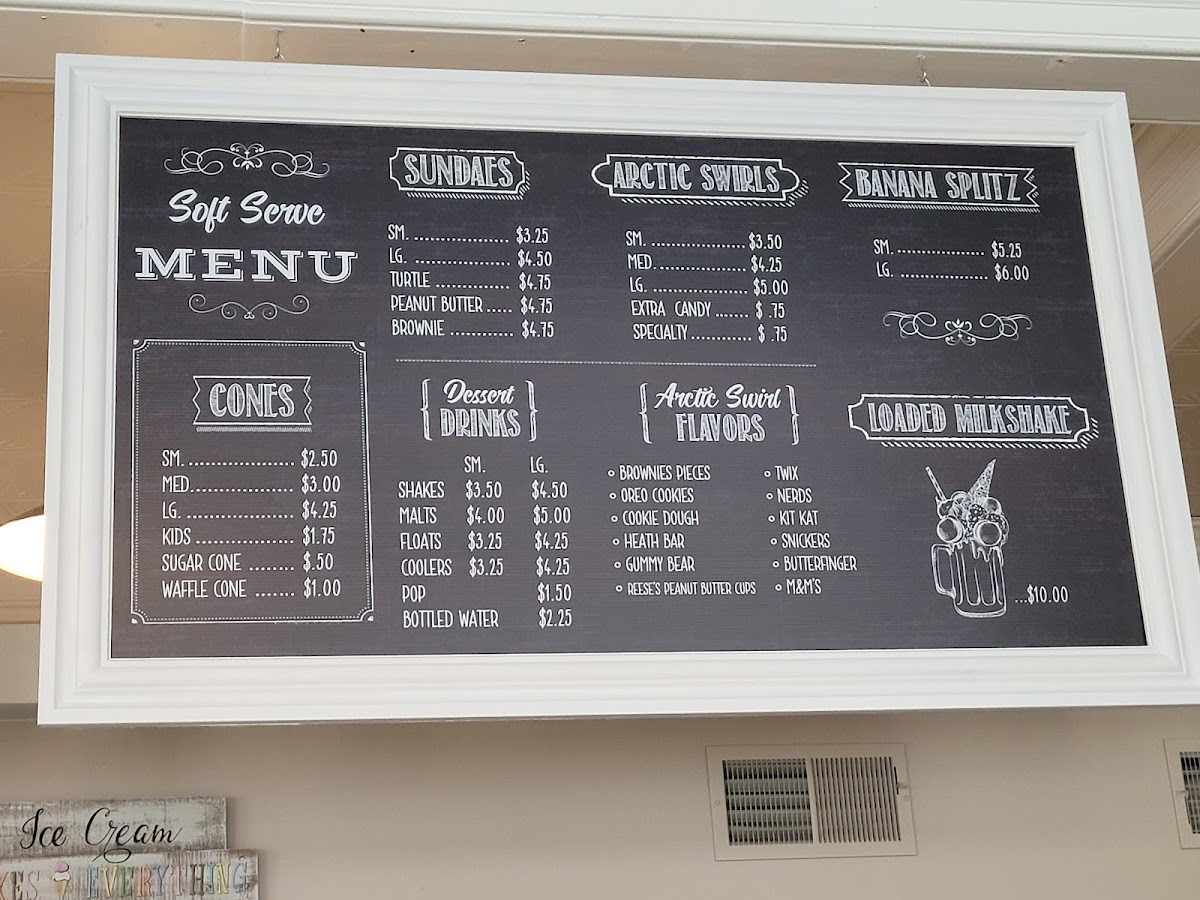 The Creamery on Main Photo Menu 1