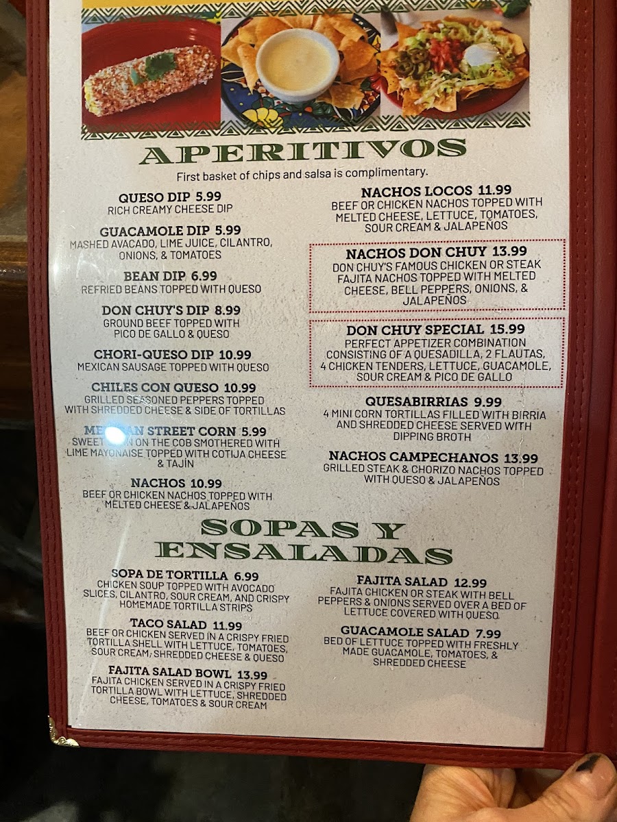 Don Chuy’s Mexican Grill & Bar Photo Menu 2