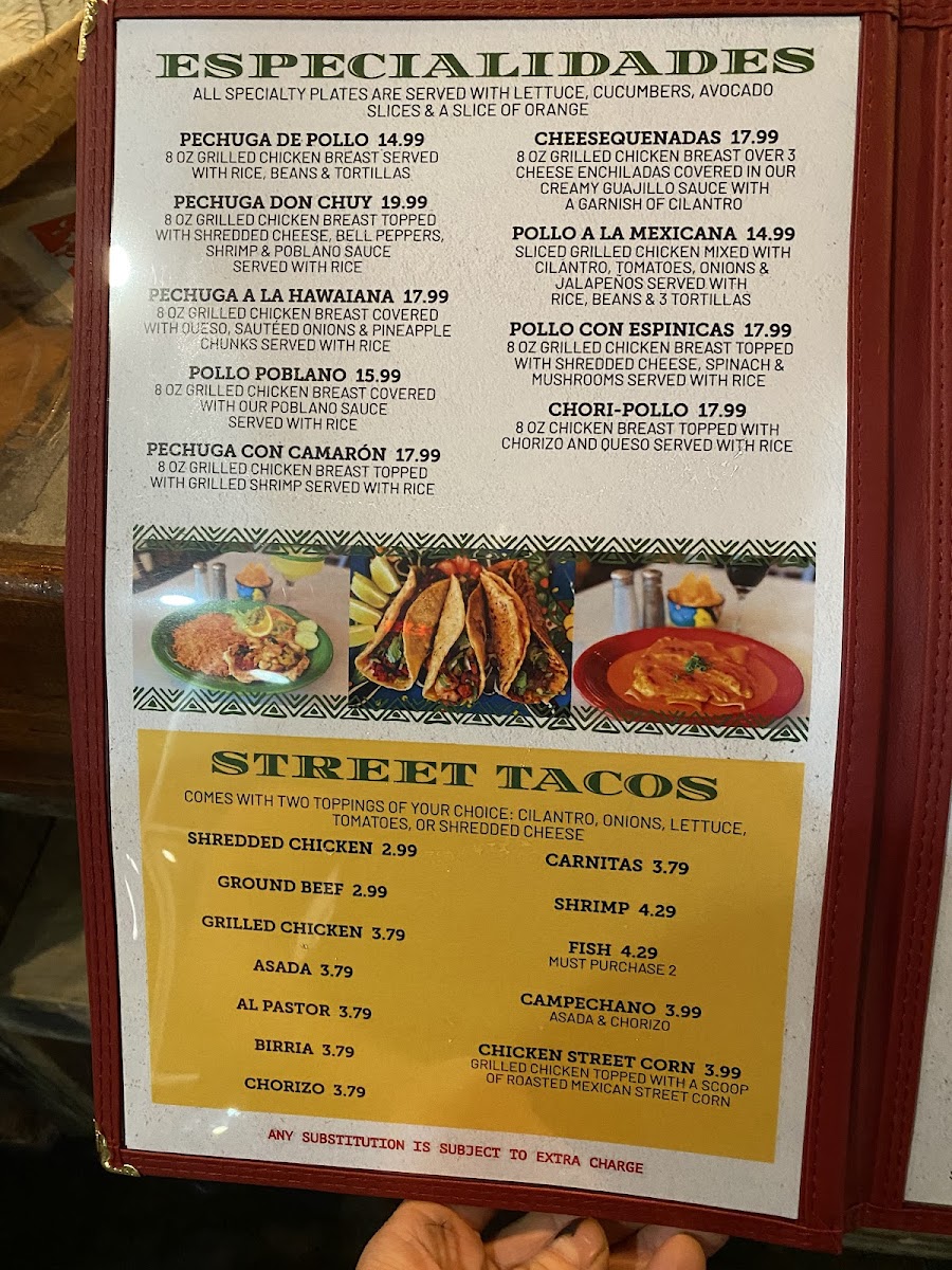 Don Chuy’s Mexican Grill & Bar Photo Menu 4