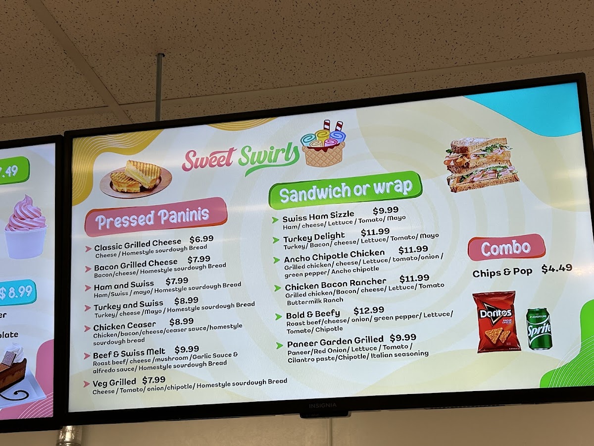 Sweet Swirls Photo Menu 10