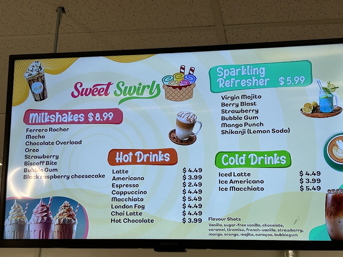 Sweet Swirls Photo Menu 5