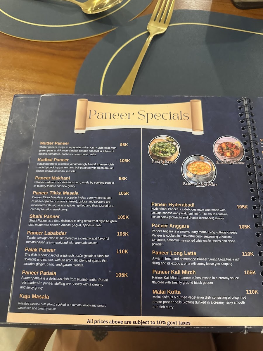 Aahar - Pure Vegetarian Indian Resturant Kuta Photo Menu 7