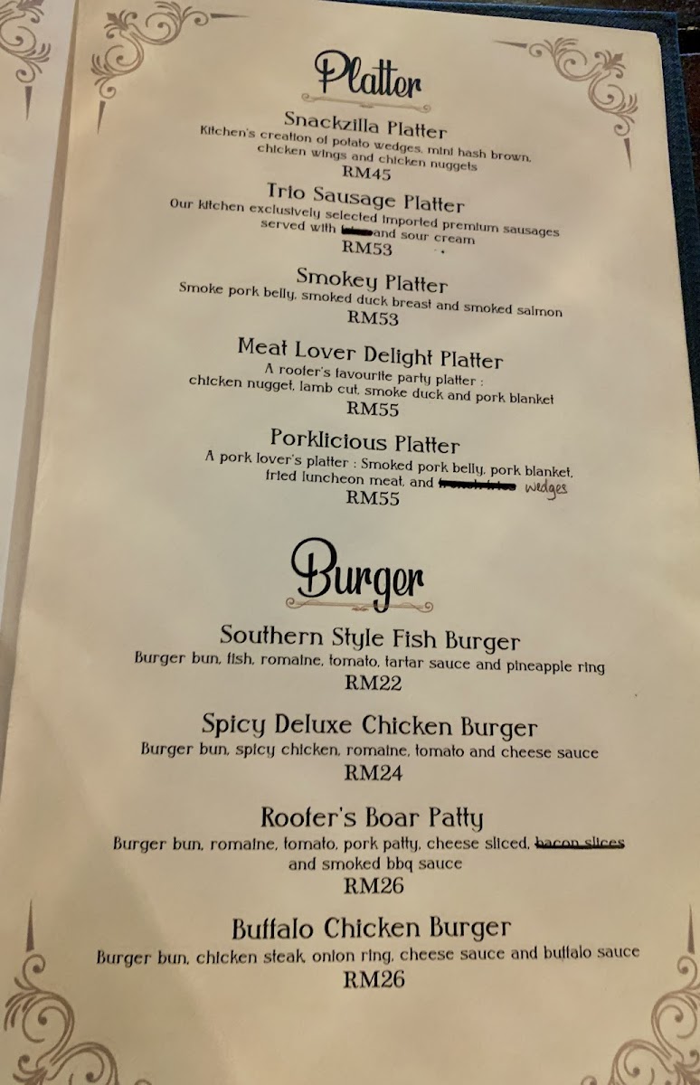 Rooftop Restaurant and Bar Photo Menu 2