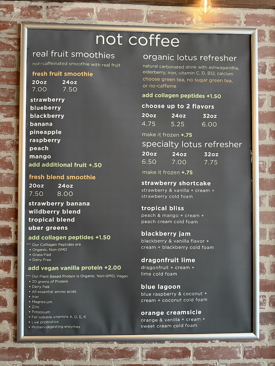 Belmont Coffee Company Photo Menu 2