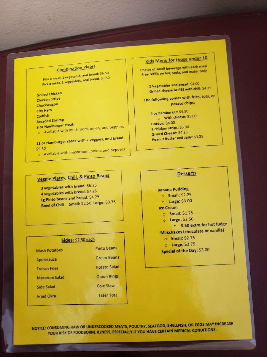 Donna's Diner Photo Menu 3