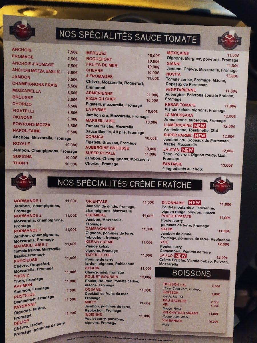 Pizza Patrick - Gmgs Photo Menu 3