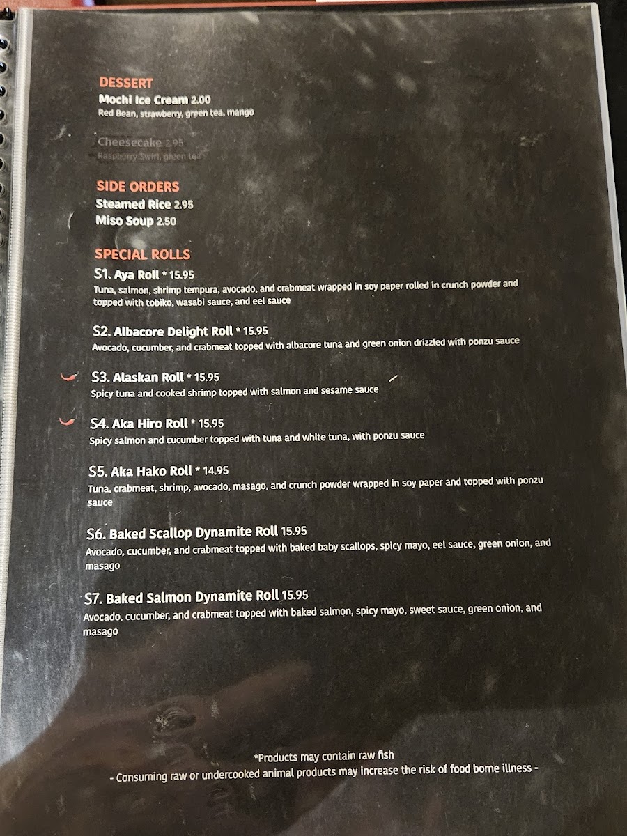 Aya Sushi Photo Menu 10