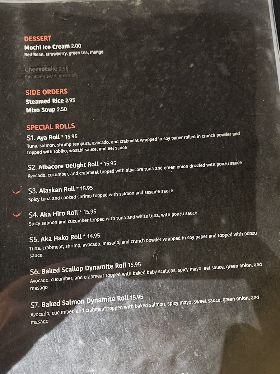 Aya Sushi Photo Menu 4