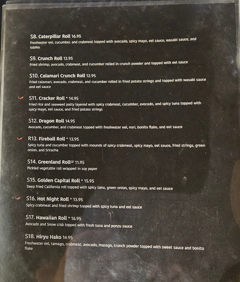 Aya Sushi Photo Menu 5