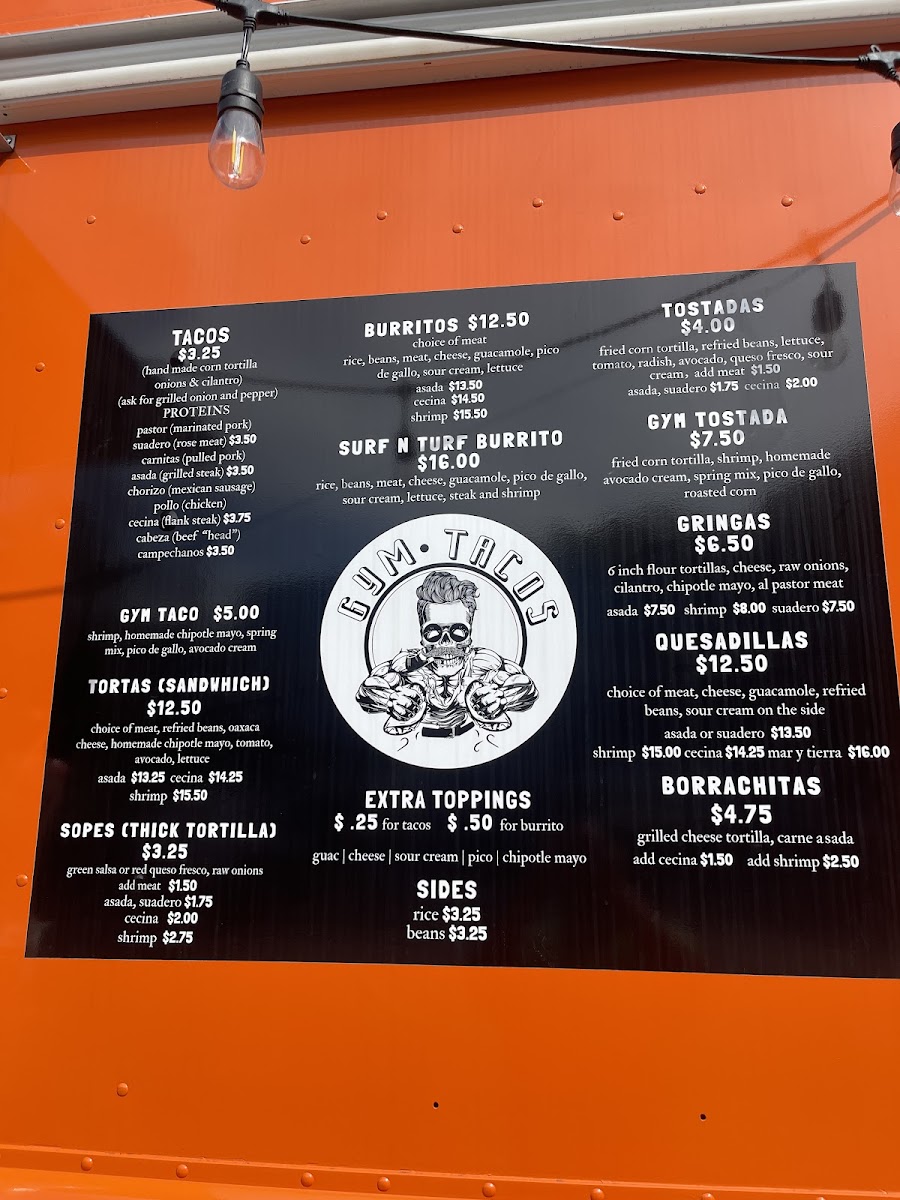 Gym Tacos food truck Photo Menu 1